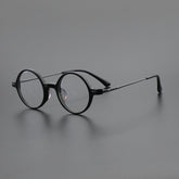 Bardo Vintage Acetate Glasses Frame Round Frames Southood Black gun